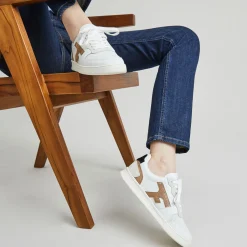 Baskets Blanche & Cuivre