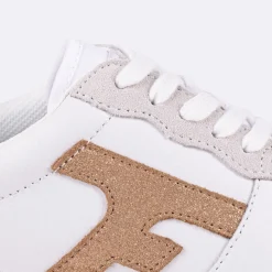 Baskets Blanche & Cuivre