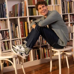 Baskets Blanche & Kaki