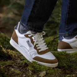 Baskets Blanche & Marron