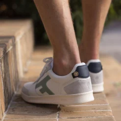 Baskets Blanche & Vert D'Eau