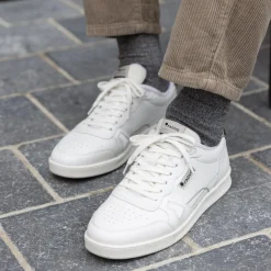 Baskets Blanche & Vert Fonce