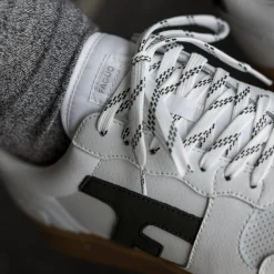 Baskets Blanche & Vert Fonce