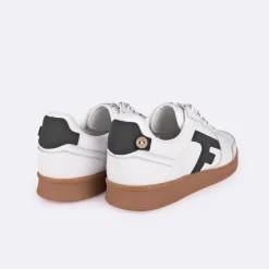 Baskets Blanche & Vert Fonce