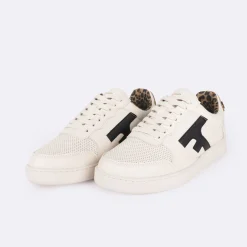 Baskets Ecru & Leopard