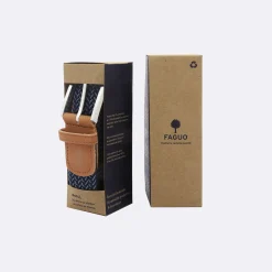 Ceinture Bleu Fonce & Blanc