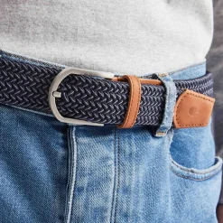 Ceinture Bleu Fonce & Blanc