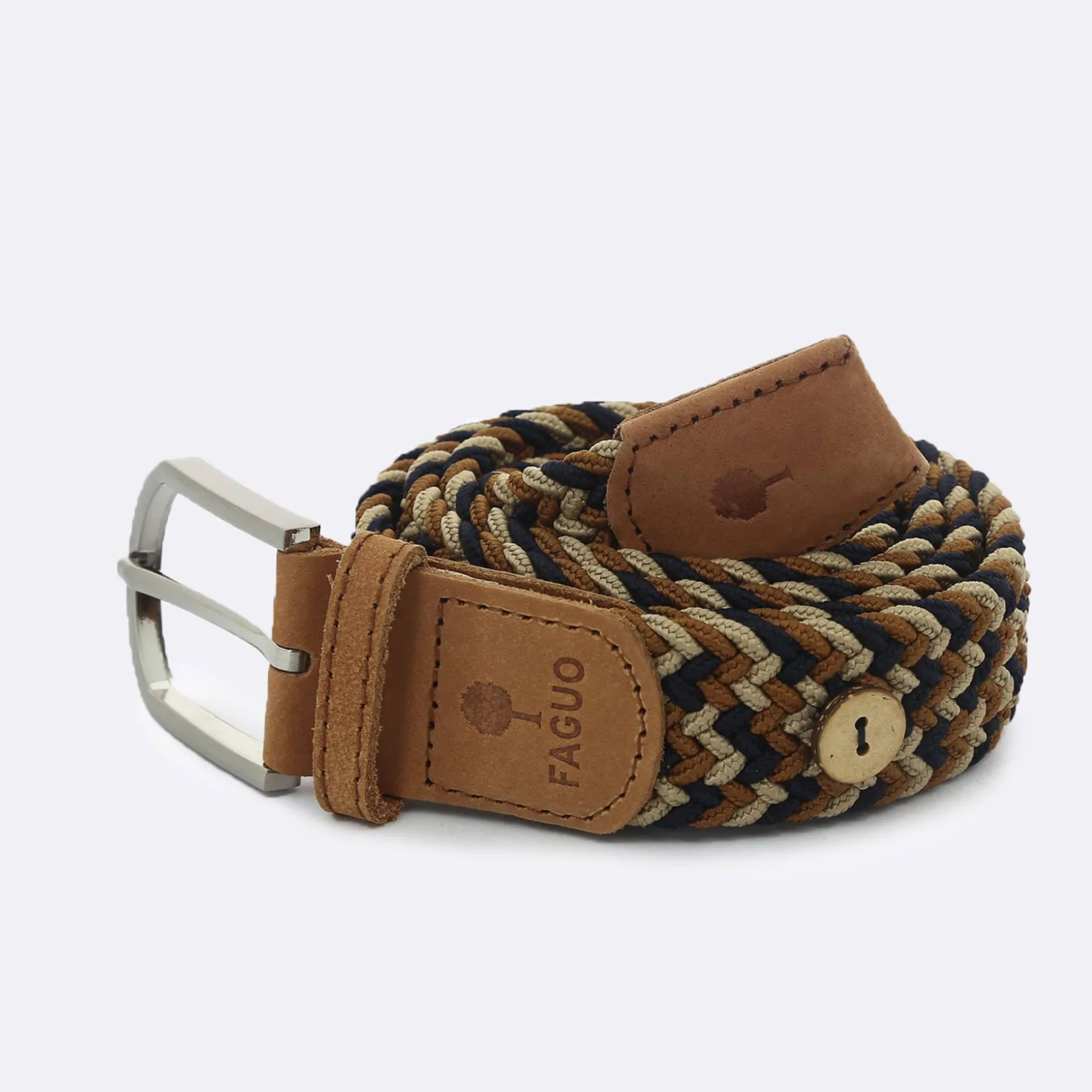 Ceinture Bleu Marine & Beige