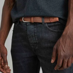 Ceinture Camel & Rouge