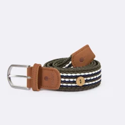 Ceinture En Polyester Recycle Et Elasthanne Bleu & Vert - Modele Belt