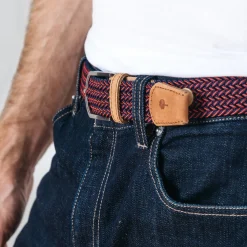 Ceinture Rouge Fonce & Marine