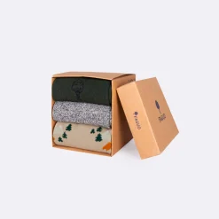 Chaussettes Beige & Bleu Marine