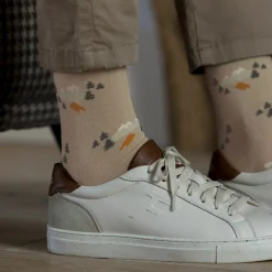 Chaussettes Beige & Bleu Marine