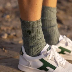 Chaussettes Kaki & Ecrue