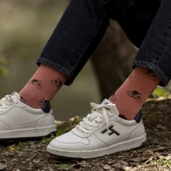 Chaussettes Rose & Vert Fonce