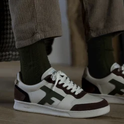 Chaussettes Vert Fonce & Rose