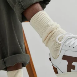 Chaussettes Verte & Ecrue