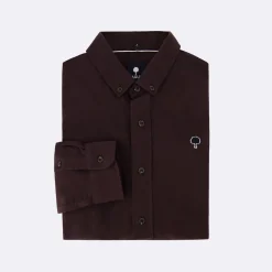 Chemise Classique Bordeaux Fonce