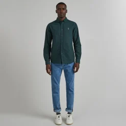Chemise Classique Vert Fonce