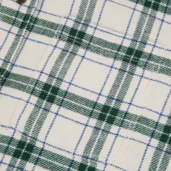 Chemise Ecru A Carreaux Verts