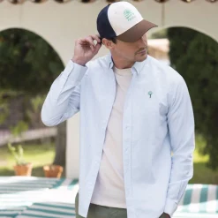 Chemise Manche Longue Blanche & Bleue