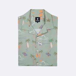 Chemise Manches Courtes Vert Clair