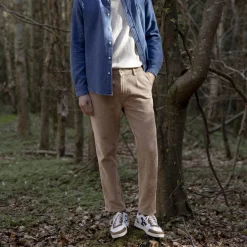 Pantalon Beige Coupe Fuselee