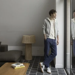 Pantalon Bleu Coupe Fuselee