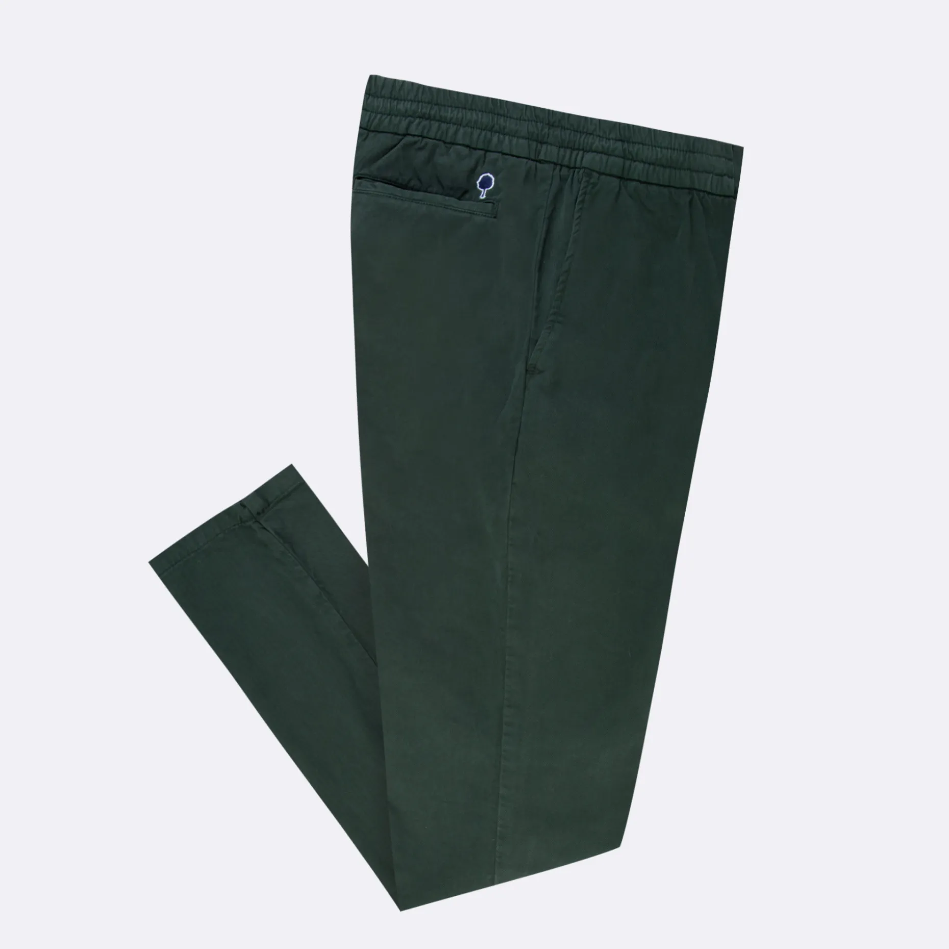 Pantalon Vert Fonce Coupe Fuselee