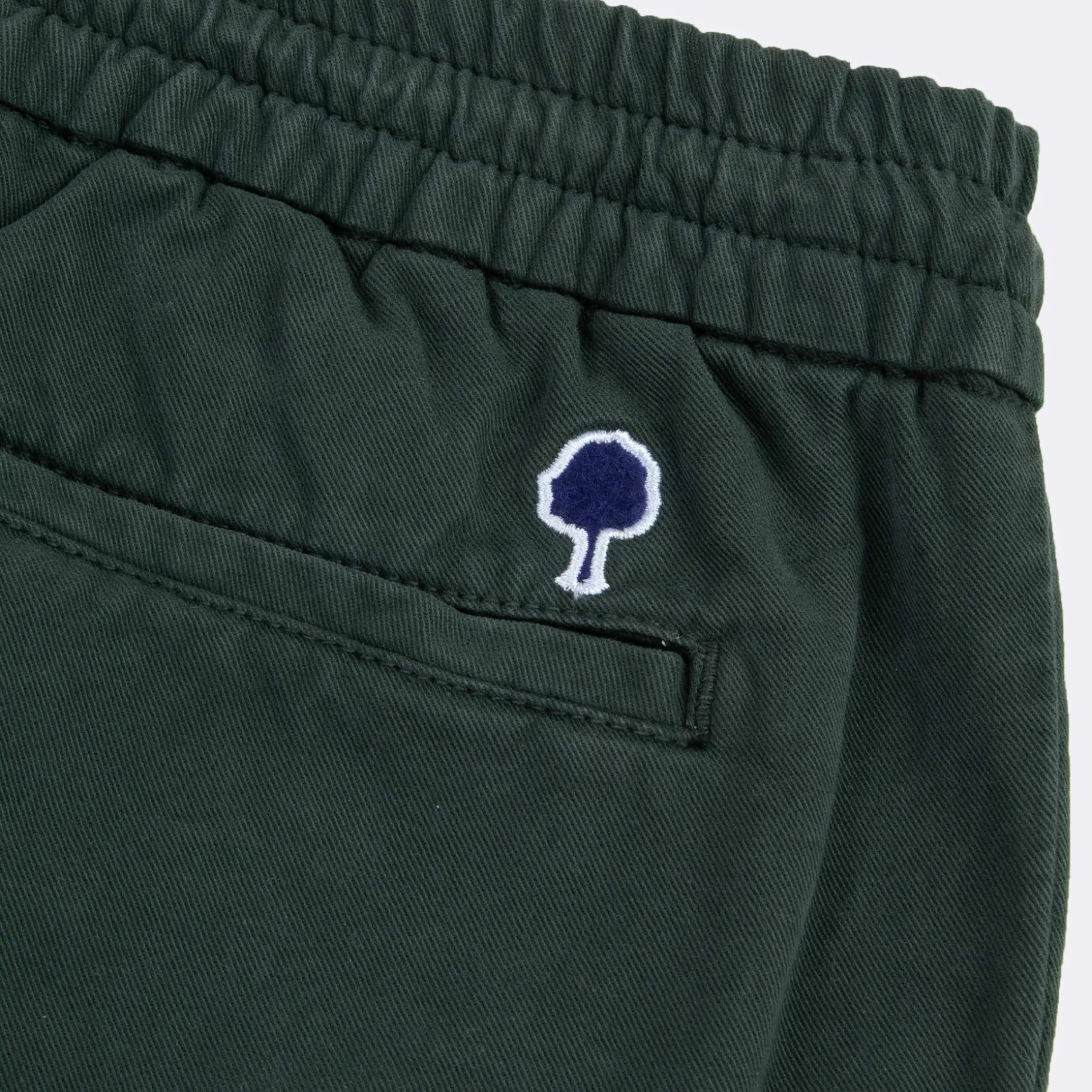 Pantalon Vert Fonce Coupe Fuselee