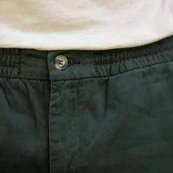 Pantalon Vert Fonce Coupe Fuselee