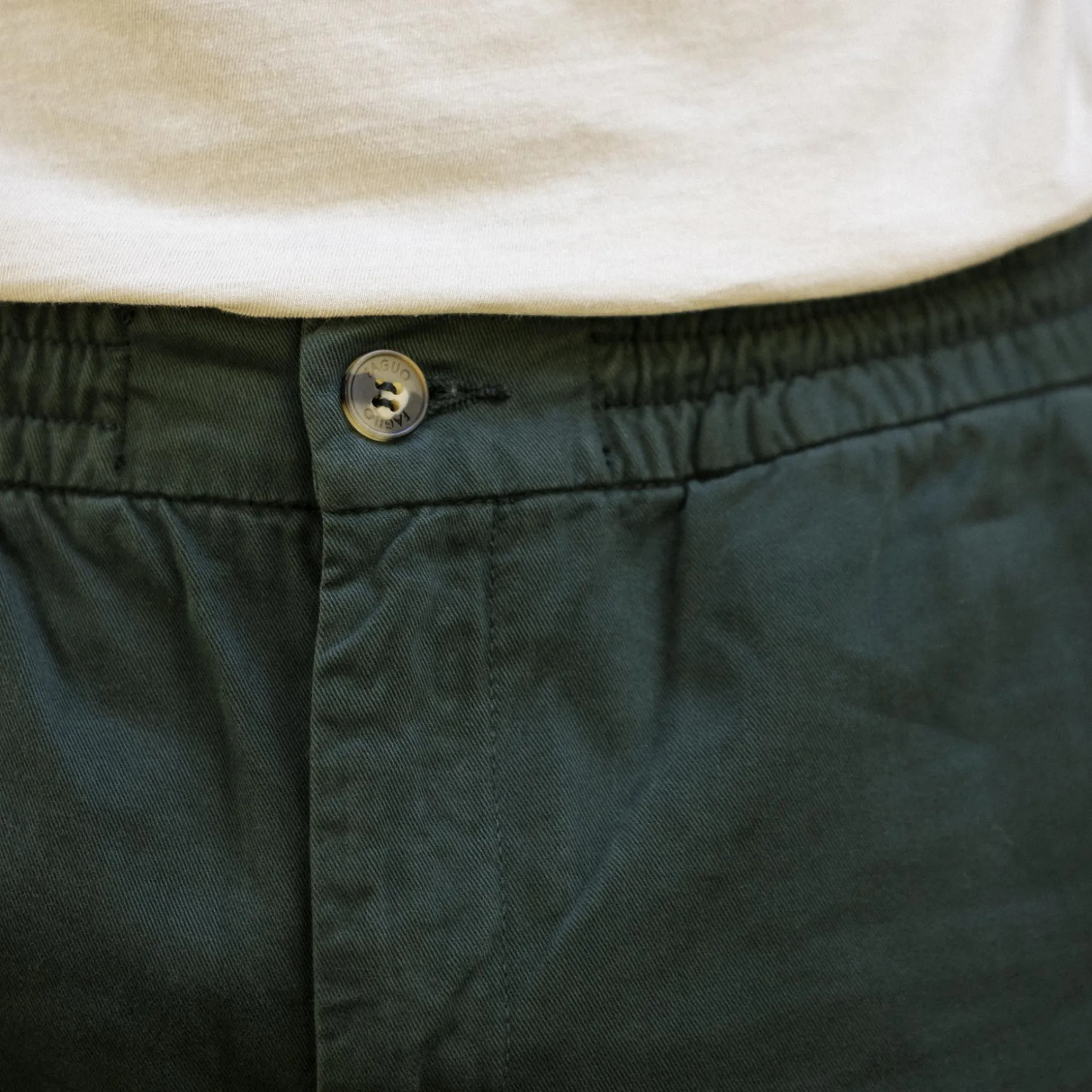 Pantalon Vert Fonce Coupe Fuselee