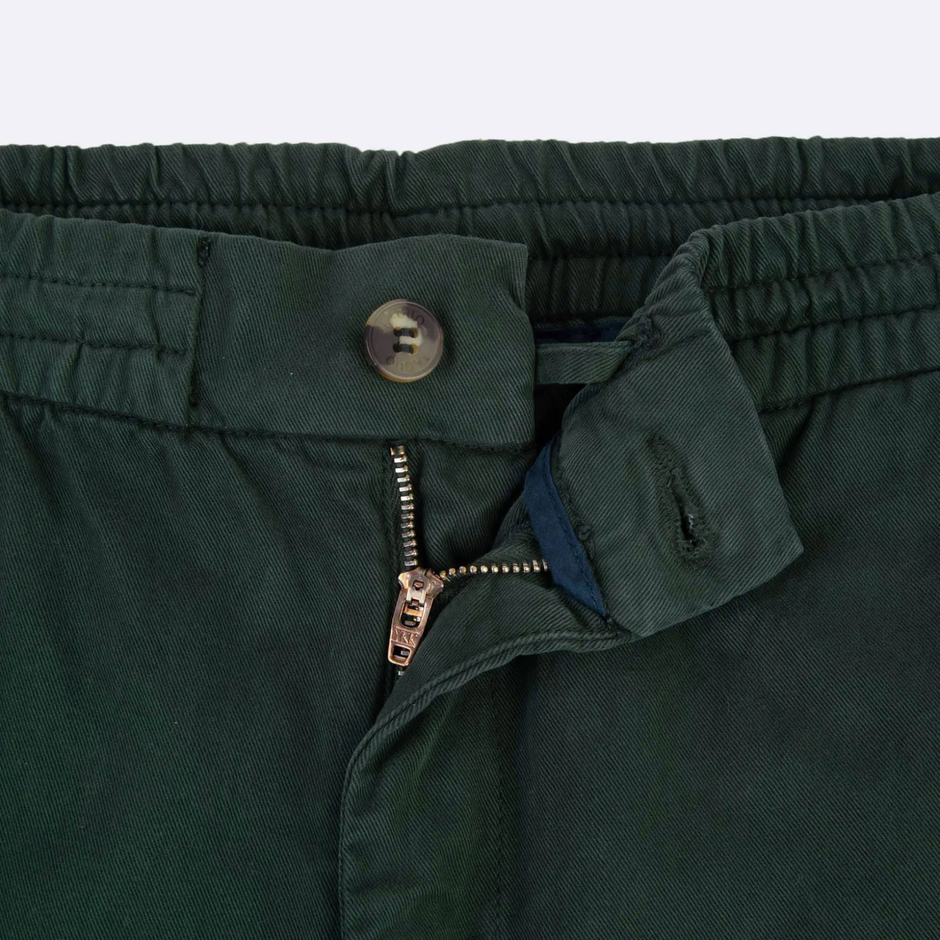 Pantalon Vert Fonce Coupe Fuselee