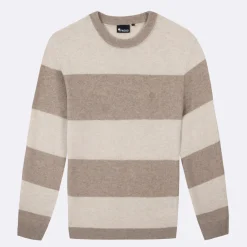 Pull A Rayures Beiges & Taupe