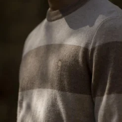Pull A Rayures Beiges & Taupe