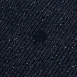 Pull Col Boutonne Bleu Marine