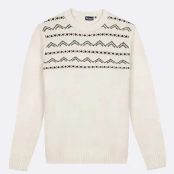 Pull Col Rond Ecru