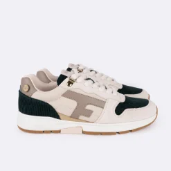 Runnings Ecrue & Vert Emeraude