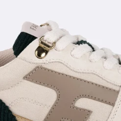 Runnings Ecrue & Vert Emeraude