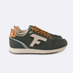 Runnings Vert Fonce & Orange