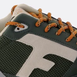 Runnings Vert Fonce & Orange