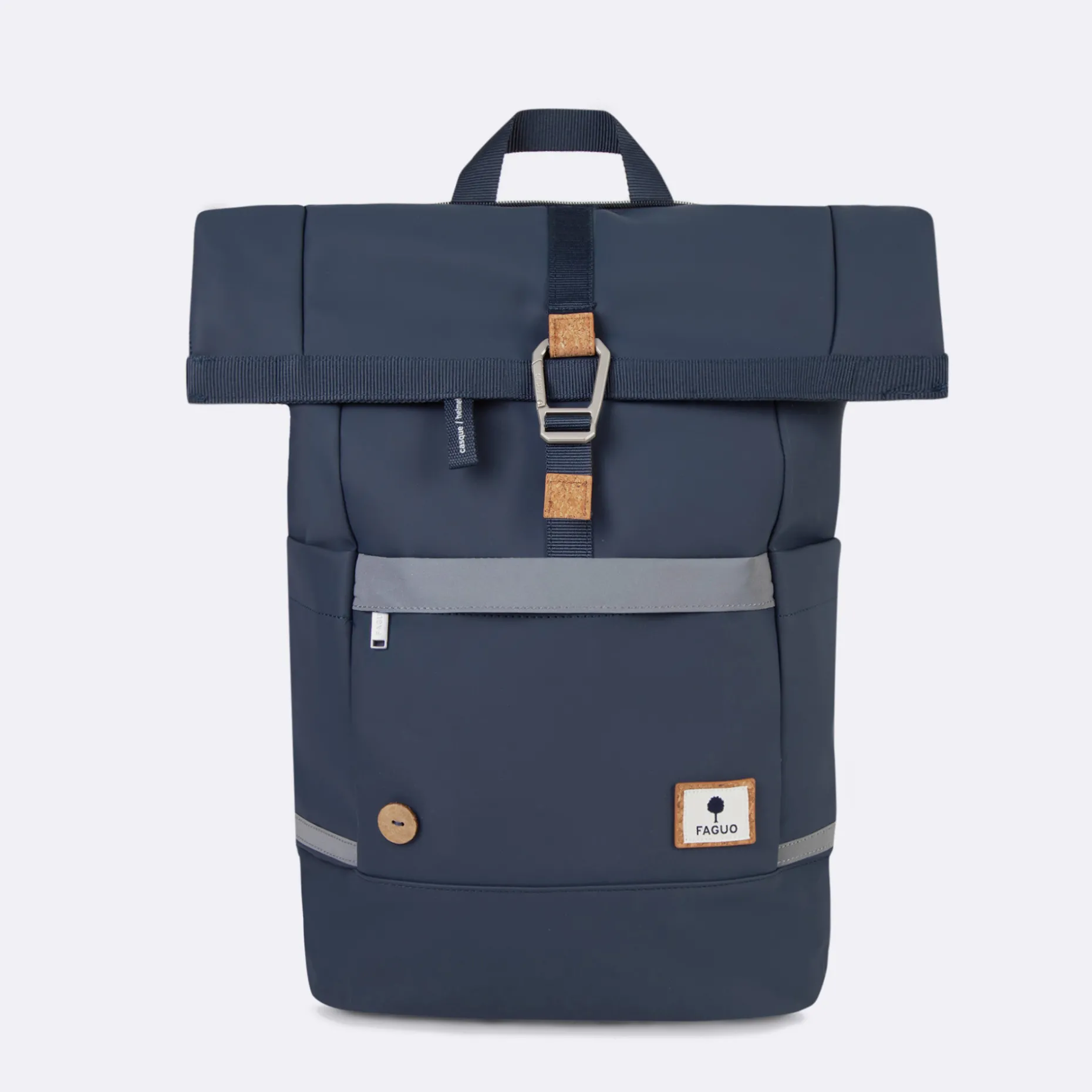 Sac A Dos En Polyester Recycle Bleu & Bleu - Modele Cycling Large