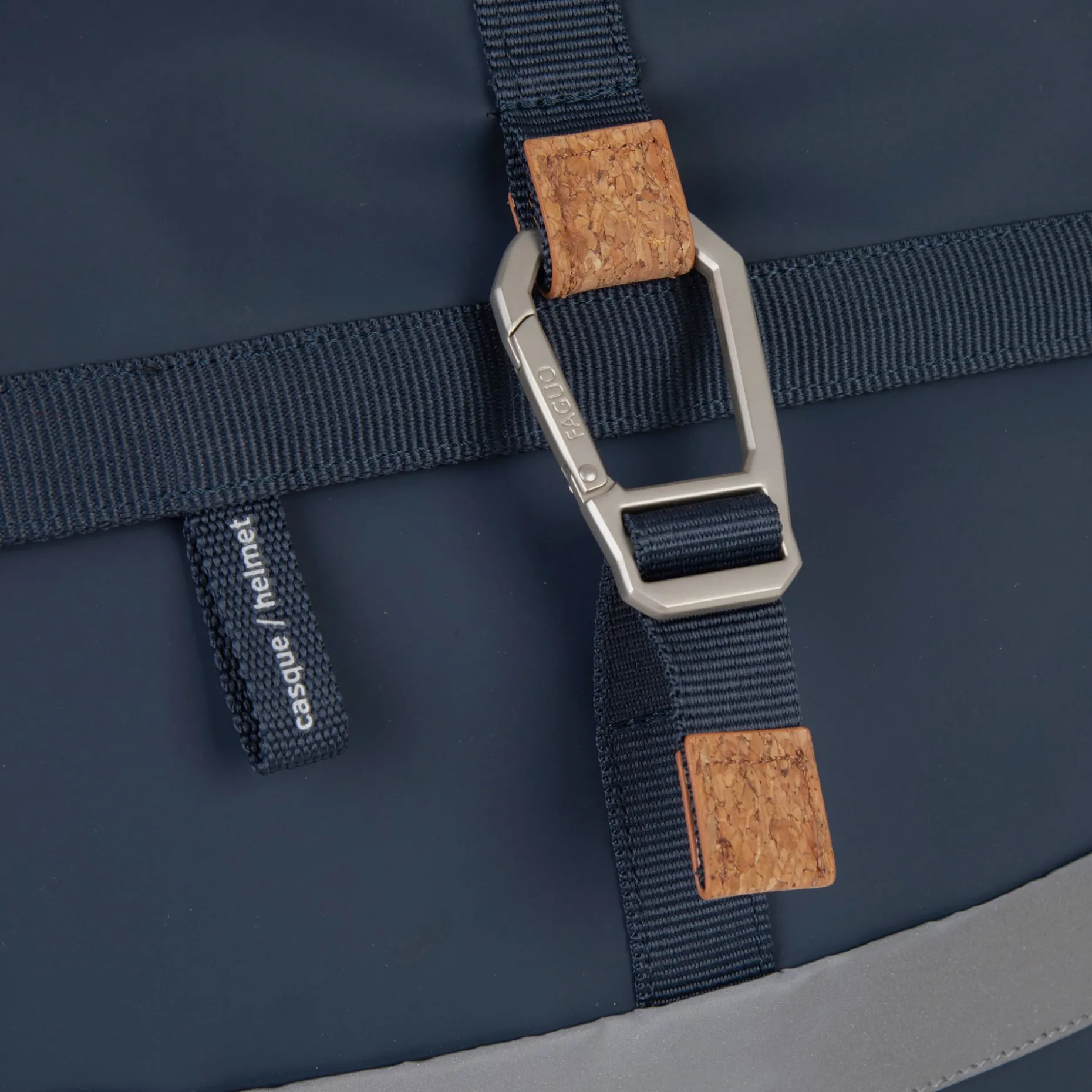 Sac A Dos En Polyester Recycle Bleu & Bleu - Modele Cycling Large