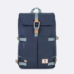 Sac A Dos En Polyester Recycle Bleu Marine - Modele Commuter