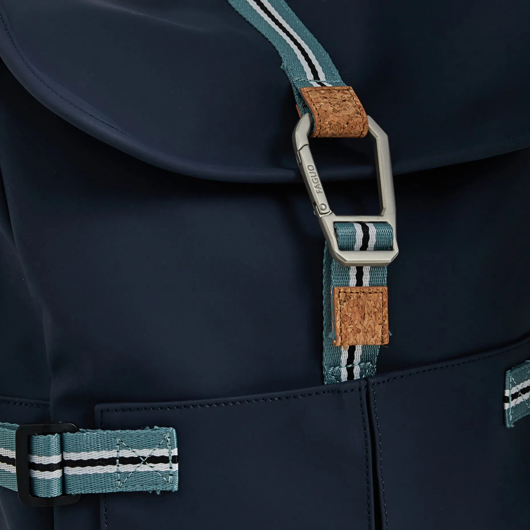 Sac A Dos En Polyester Recycle Bleu Marine - Modele Commuter