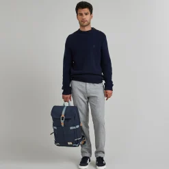 Sac A Dos En Polyester Recycle Bleu Marine - Modele Commuter