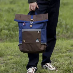 Sac A Dos Marron & Bleu