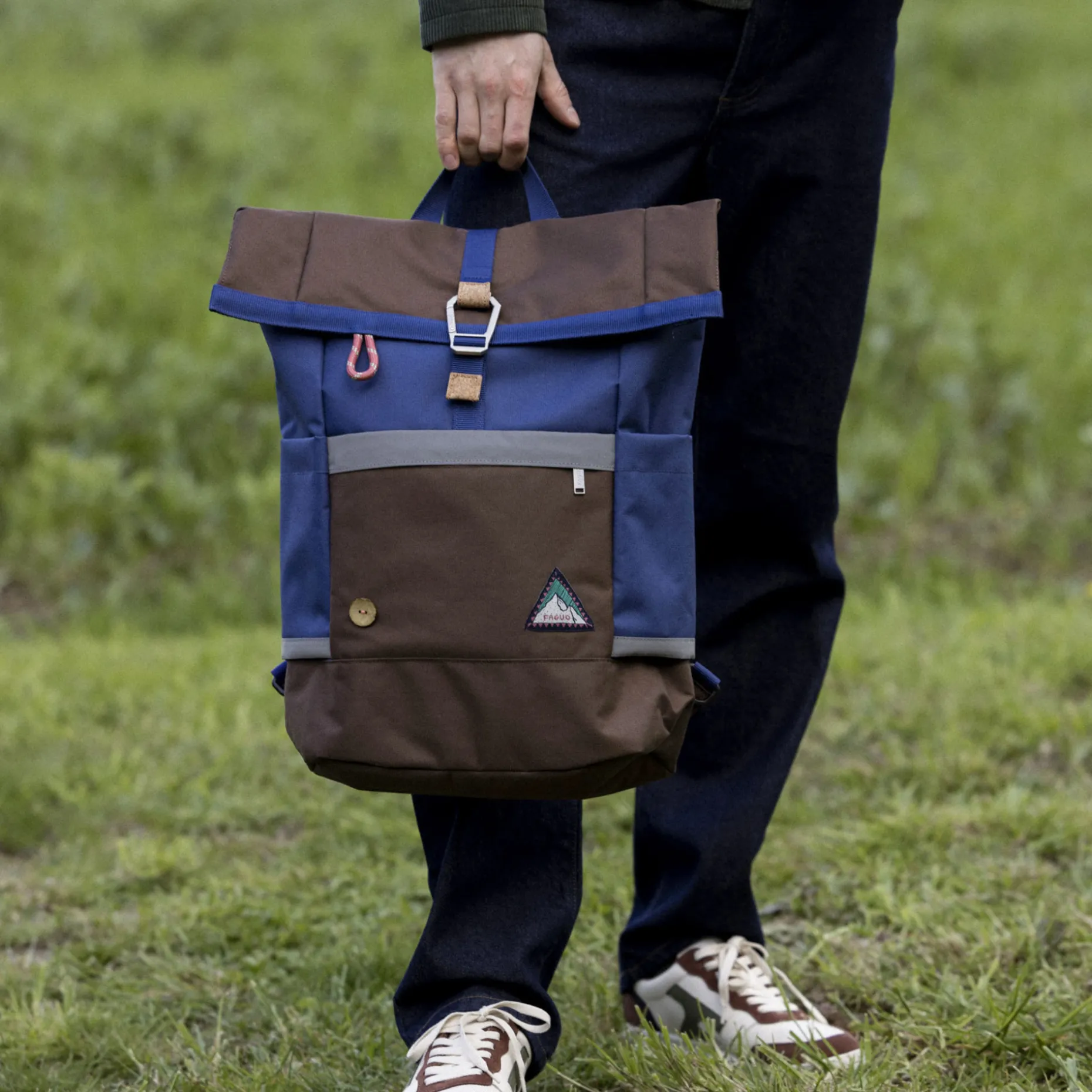 Sac A Dos Marron & Bleu