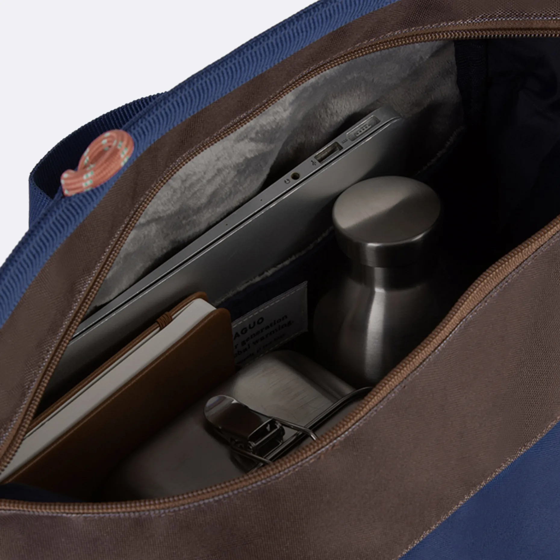 Sac A Dos Marron & Bleu