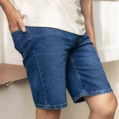 Short En Jean Medium Blue